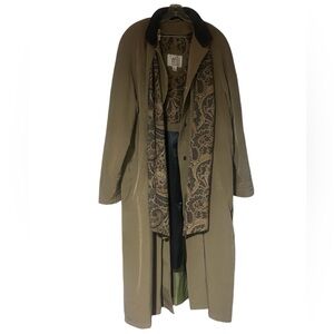 Chic Longline Jacket with Scarf Detail —Taupe womens —22W
